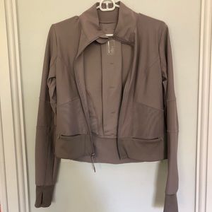 Mauve/Beige Workout Zip-Up